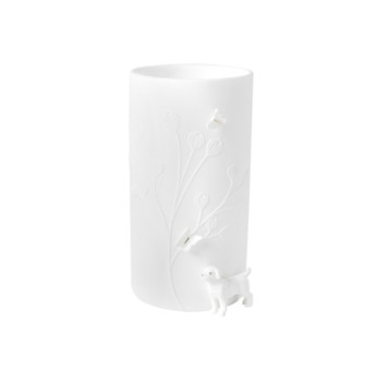 RÄDER Vase Porcelaine 'Chien' 17cm