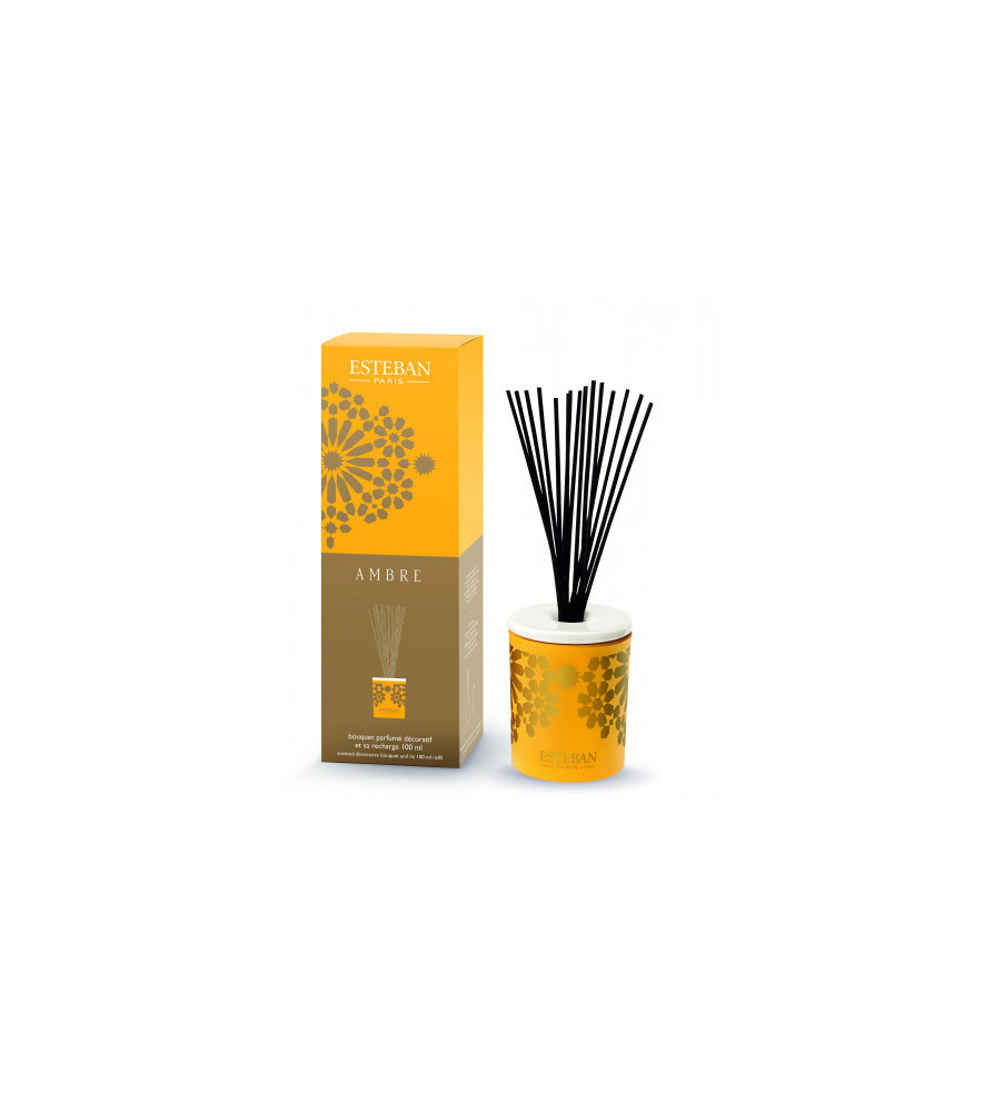 ESTEBAN Bouquet parfumé décoratif rechargeable AMBRE 100ml ESTEBAN Bouquet parfumé décoratif rechargeable AMBRE 100ml