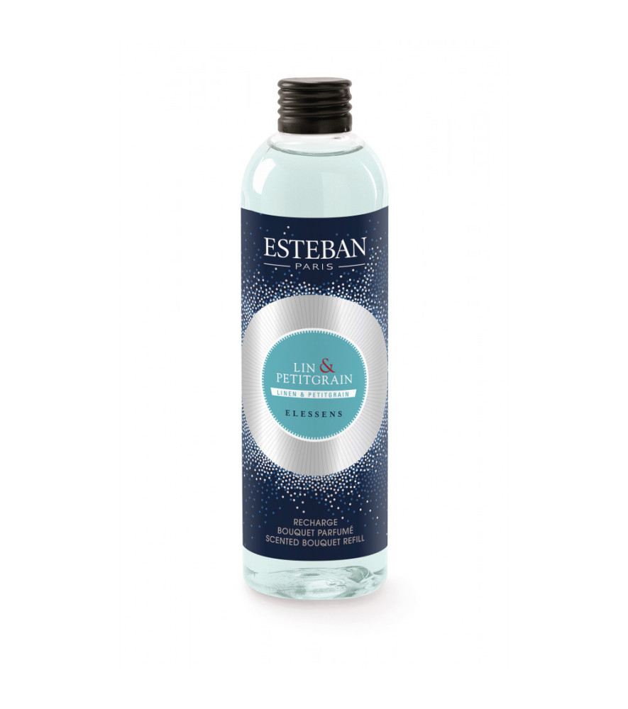 ESTEBAN Recharge pour bouquet parfumé LIN et PETITGRAIN 250ml ESTEBAN Recharge pour bouquet parfumé LIN et PETITGRAIN 250ml