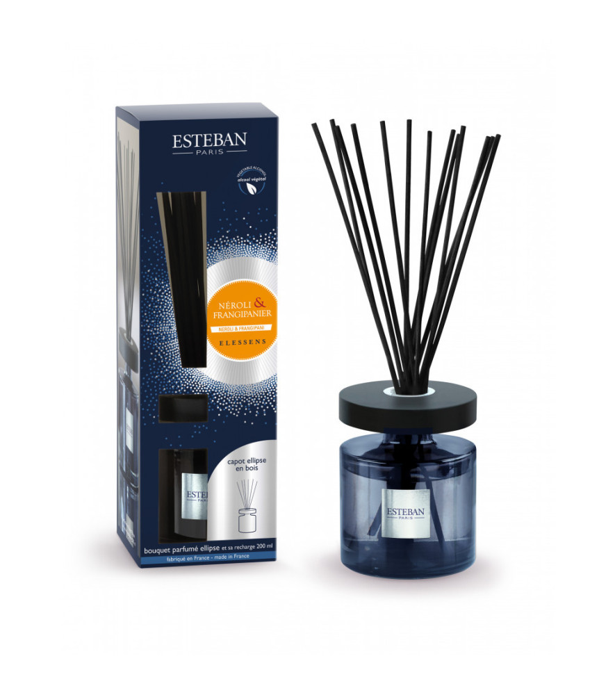 ESTEBAN Bouquet parfumé Ellipse rechargeable NÉROLI et FRANGIPANIER 200ml ESTEBAN Bouquet parfumé Ellipse rechargeable NÉROLI et FRANGIPANIER 200ml