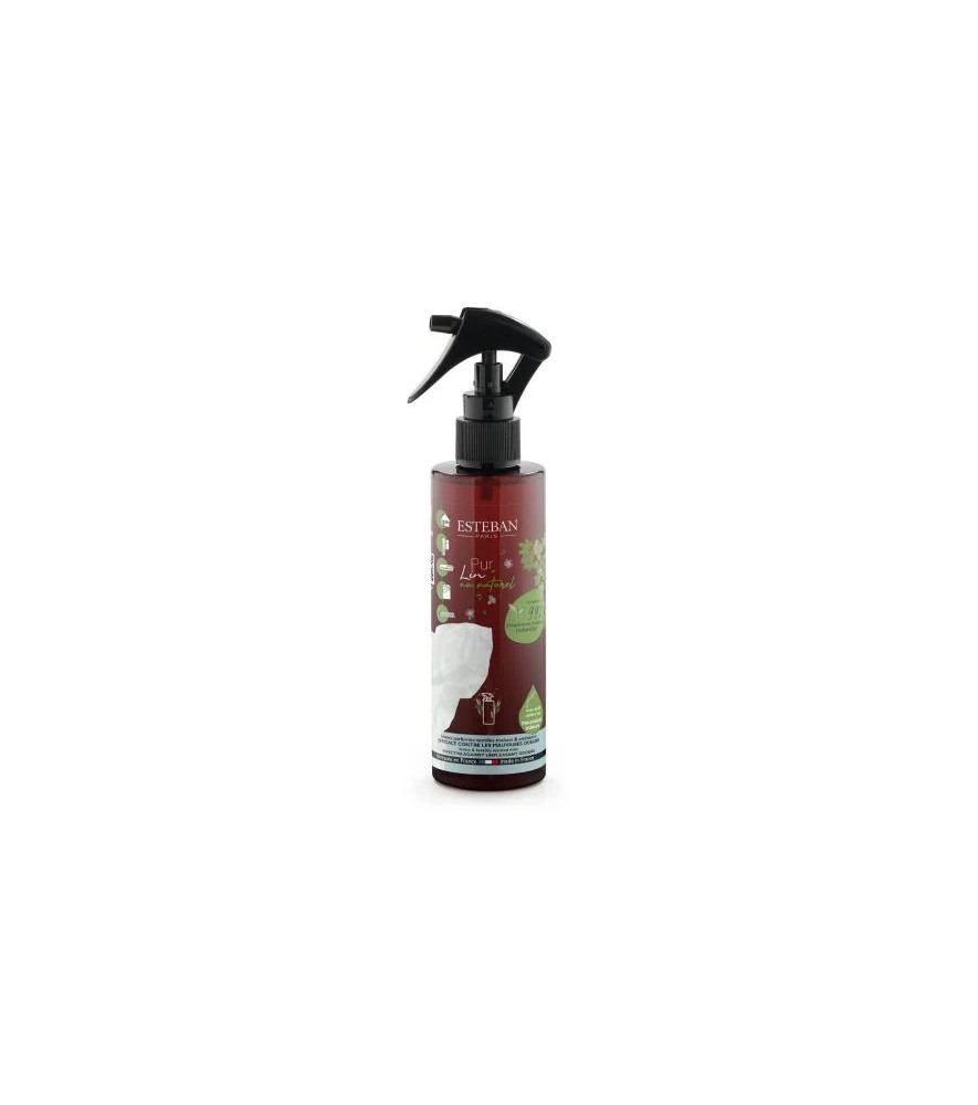 ESTEBAN Brume parfumée Textiles & Ambiance contre les mauvaises odeurs PUR LIN 200ml ESTEBAN Brume parfumée Textiles & Ambiance contre les mauvaises odeurs PUR LIN 200ml