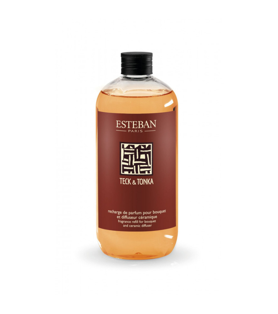 ESTEBAN Recharge pour bouquet parfumé TECK & TONKA 500ml ESTEBAN Recharge pour bouquet parfumé TECK & TONKA 500ml