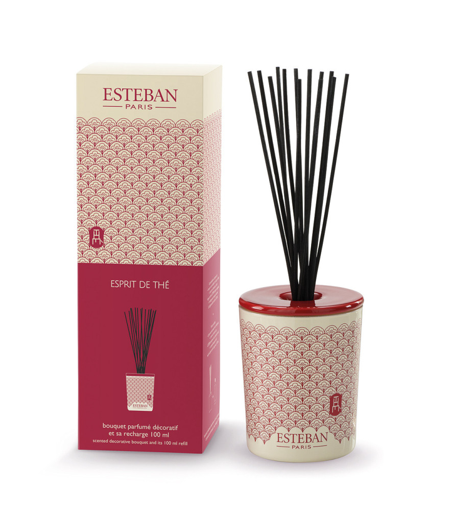 ESTEBAN Bouquet parfumé décoratif rechargeable ESPRIT de THÉ 100ml ESTEBAN Bouquet parfumé décoratif rechargeable ESPRIT de THÉ 100ml