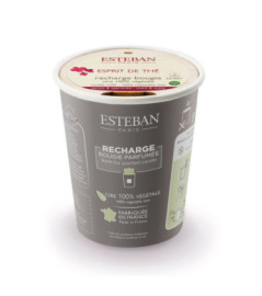 ESTEBAN Recharge pour bougie décorative parfumée  ESPRIT de THÉ 180g