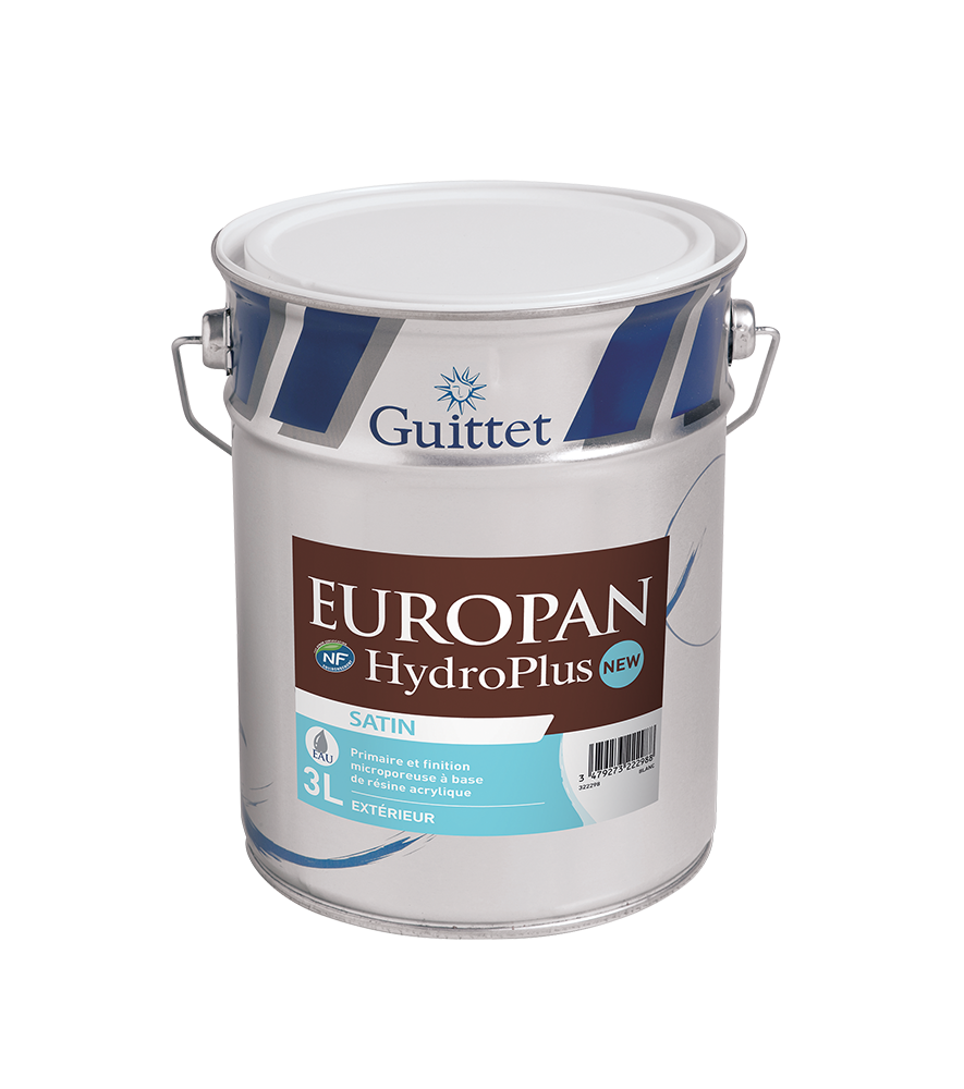 Peinture GUITTET Europan hydroplus NEW base GUP 3L Peinture GUITTET Europan hydroplus NEW base GUP 3L