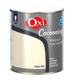 Peinture OXI murs et boiseries COCOONING mat velours  argile  2,5L