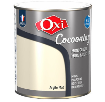 Peinture OXI murs et boiseries COCOONING mat velours  argile  2,5L