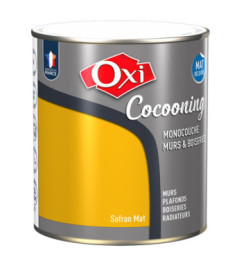 Peinture OXI murs et boiseries COCOONING mat velours  safran  2,5L