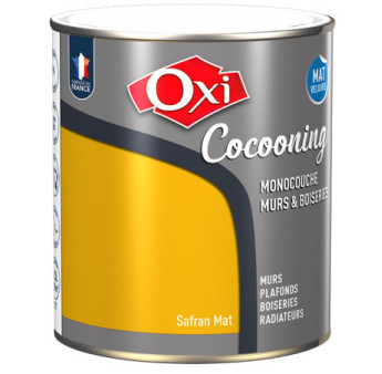 Peinture OXI murs et boiseries COCOONING mat velours  safran  2,5L