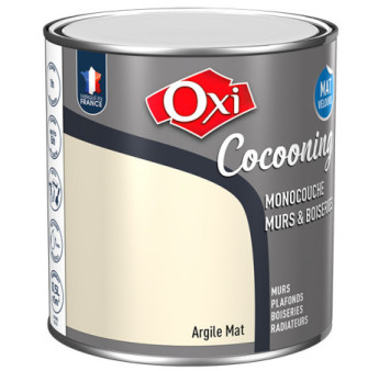Peinture OXI murs et boiseries COCOONING mat velours  argile  0,5L