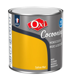 Peinture OXI murs et boiseries COCOONING mat velours  safran  0,5L
