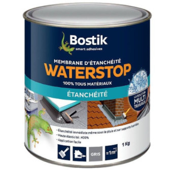 Résine d'étanchéité BOSTIK Waterstop gris 1kg