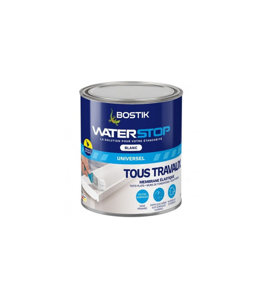 Résine d'étanchéité BOSTIK Waterstop blanc 1kg