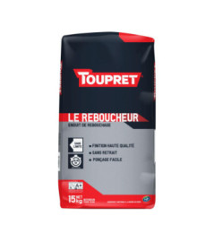 Enduit de rebouchage TOUPRET Bâtiment Le Reboucheur 15kg