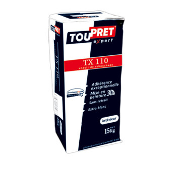 Enduit de rebouchage TOUPRET TX110 15+2kg gratuit