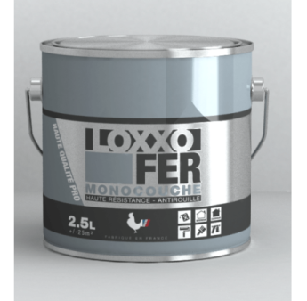 Peinture fer monocouche LOXXO noir mat 0,5L