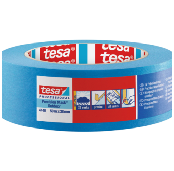 Lot de 3 +1 Adhésif de masquage de précision extérieur bleu TESA 50mx38mm
