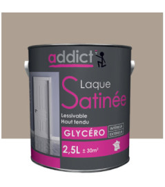 Laque ADDICT glycéro satin 2,5L castor
