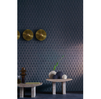 Papier Peint Casamance Collection MÉTAL - TEXTURES Tourmaline 75781936
