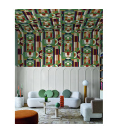 Papier Peint Casamance Collection FAUBOURG DES LUMIÈRES Vitrail 76250508