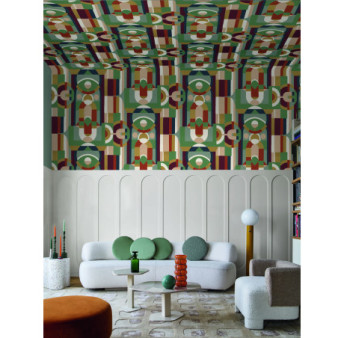 Papier Peint Casamance Collection FAUBOURG DES LUMIÈRES Vitrail 76250508