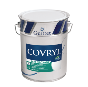 Peinture GUITTET Covryl mat siloxané blanc 3L