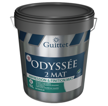 Peinture GUITTET Odyssée 2 mat blanc 15L