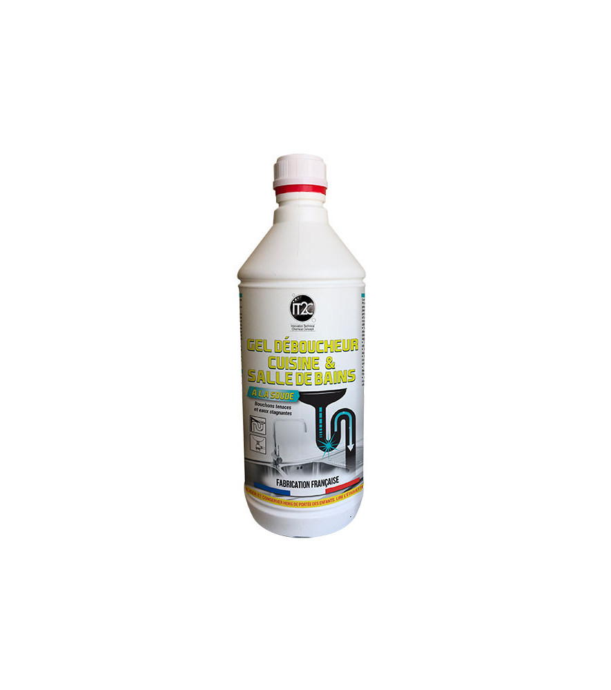 Déboucheur soude gel IT2C 1L Déboucheur soude gel IT2C 1L