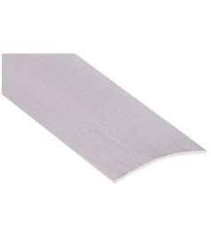 Seuil 1/2 bombé adhésif ROMUS 40mm 2,70m réf.2268 inox brossé