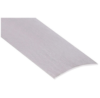 Seuil 1/2 bombé adhésif ROMUS 40mm 2,70m réf.2268 inox brossé