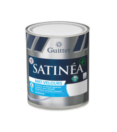 Peinture GUITTET Satinéa+ BC mat velours base GUP 1L