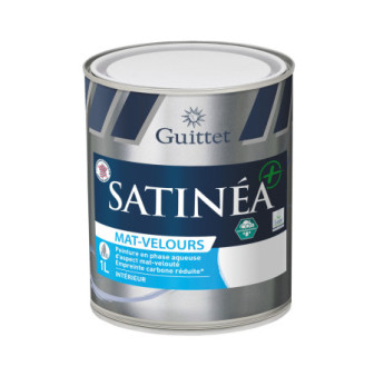 Peinture GUITTET Satinéa+ BC mat velours base GUP 1L