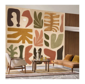 Panoramique CASAMANCE Collection MODERNISMO JORGE NUDE/KAKI 76863466 300x68cm