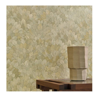 Papier peint CASAMANCE Collection MODERNISMO FEIJOA AMANDE 76841120