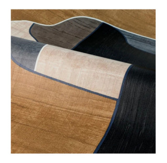 Papier peint CASAMANCE Collection MODERNISMO ANTHRACITE/MARINE 76820406
