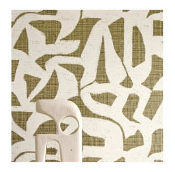 Papier peint CASAMANCE Collection MODERNISMO CANA KAKI 76830712