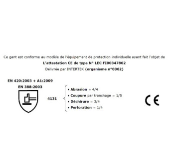 LOP Gants tricot Spécial Peintre Taille 9