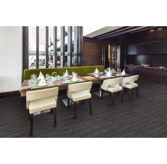 Revêtement de sol DECORALIA LVT dry-back 55 Chêne noir paquet de 3,34m² lames de 121,92x22,86cm