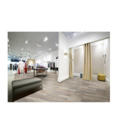 Revêtement de sol DECORALIA LVT dry-back 55 Chêne brun beige paquet de 3,25m² lames de 121,9x17,8cm