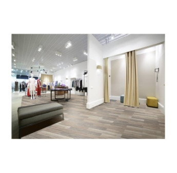 Revêtement de sol DECORALIA LVT dry-back 55 Chêne brun beige paquet de 3,25m² lames de 121,9x17,8cm