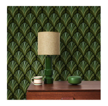 Papier Peint CASADECO Collection ANNEES FOLLES FOLIES ST JAMES VERT OLIVE ANFO201057873