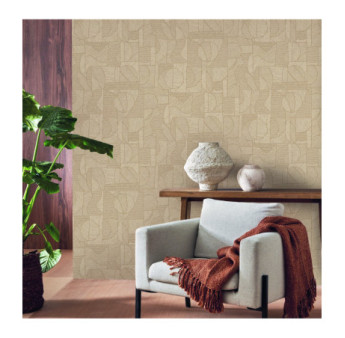 Papier Peint CASADECO Collection MATERA BAMAN BEIGE LIN MATA201161373