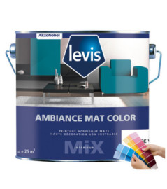 Peinture LEVIS Ambiance mat color blanc 1L