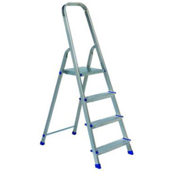 Escabeau VERITT acier-alu 4 marches -  2,59m