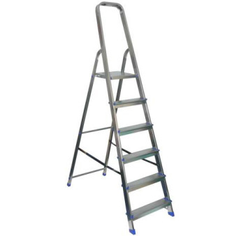 Escabeau VERITT acier-alu 6 marches -  3,03m