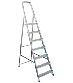 Escabeau VERITT acier-alu 7 marches -  3,25m