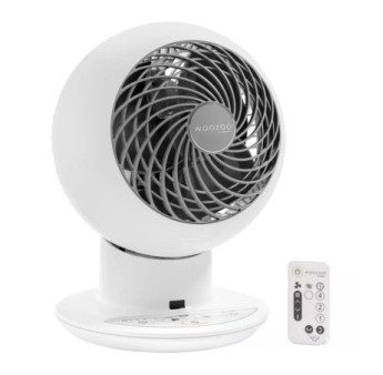 Ventilateur WOOZOO compact blanc D21 30m²