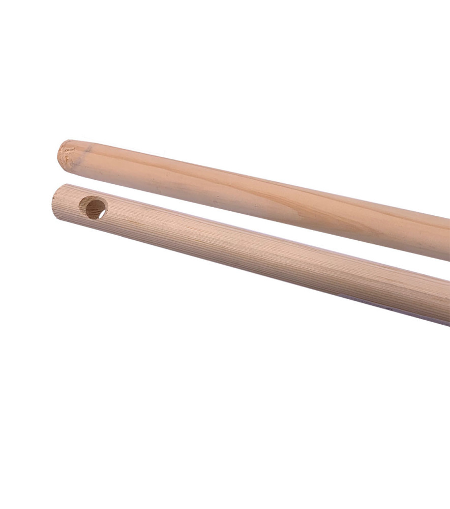 Manche à balai bois cantonnier REMUE MENAGE 140cm D28cm Manche à balai bois cantonnier REMUE MENAGE 140cm D28cm
