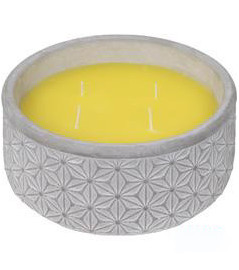 Bougie à la citronnelle AZTECA MEGA GM pot ciment Ø21x9,5cm