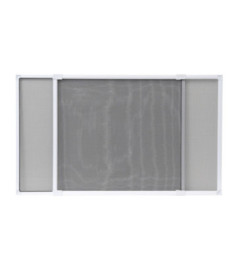 Moustiquaire cadre extensible LUANCE blanc/toile grise 50x40cm